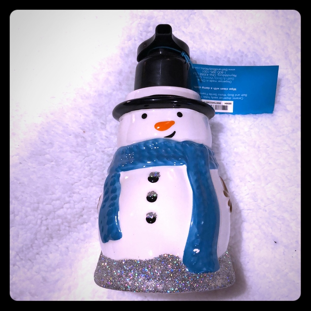 Bath & Body Works Snowman Foaming Soap Dispenser